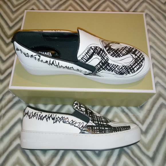 michael kors graffiti sneakers
